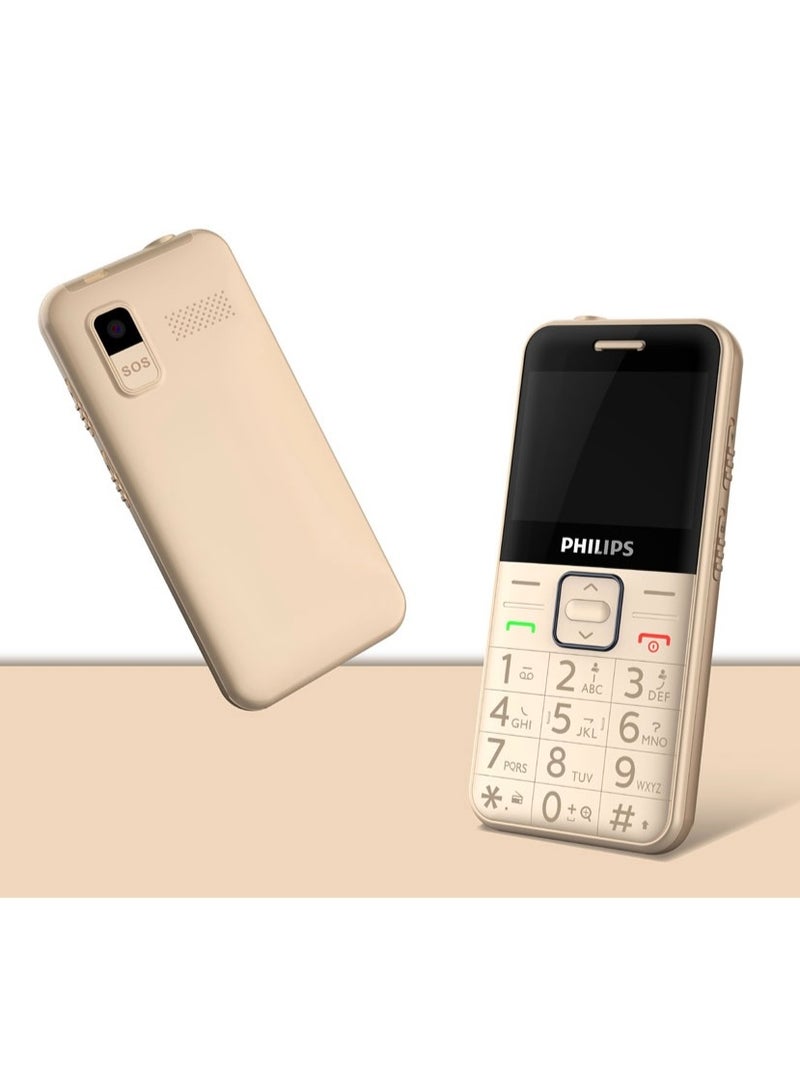 Philips Mobile phone Philips E171L Duel Sim 1400mAh Battery 2000 Contacts - Gold - Image 2